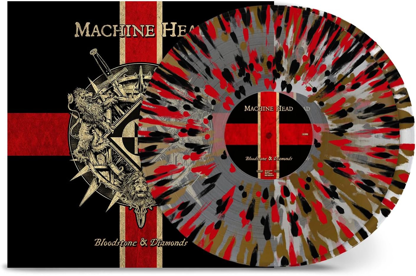 Bloodstone & Diamonds (10th Anniversary) CLEAR BLACK RED GOLD SPLATTER Vinyl