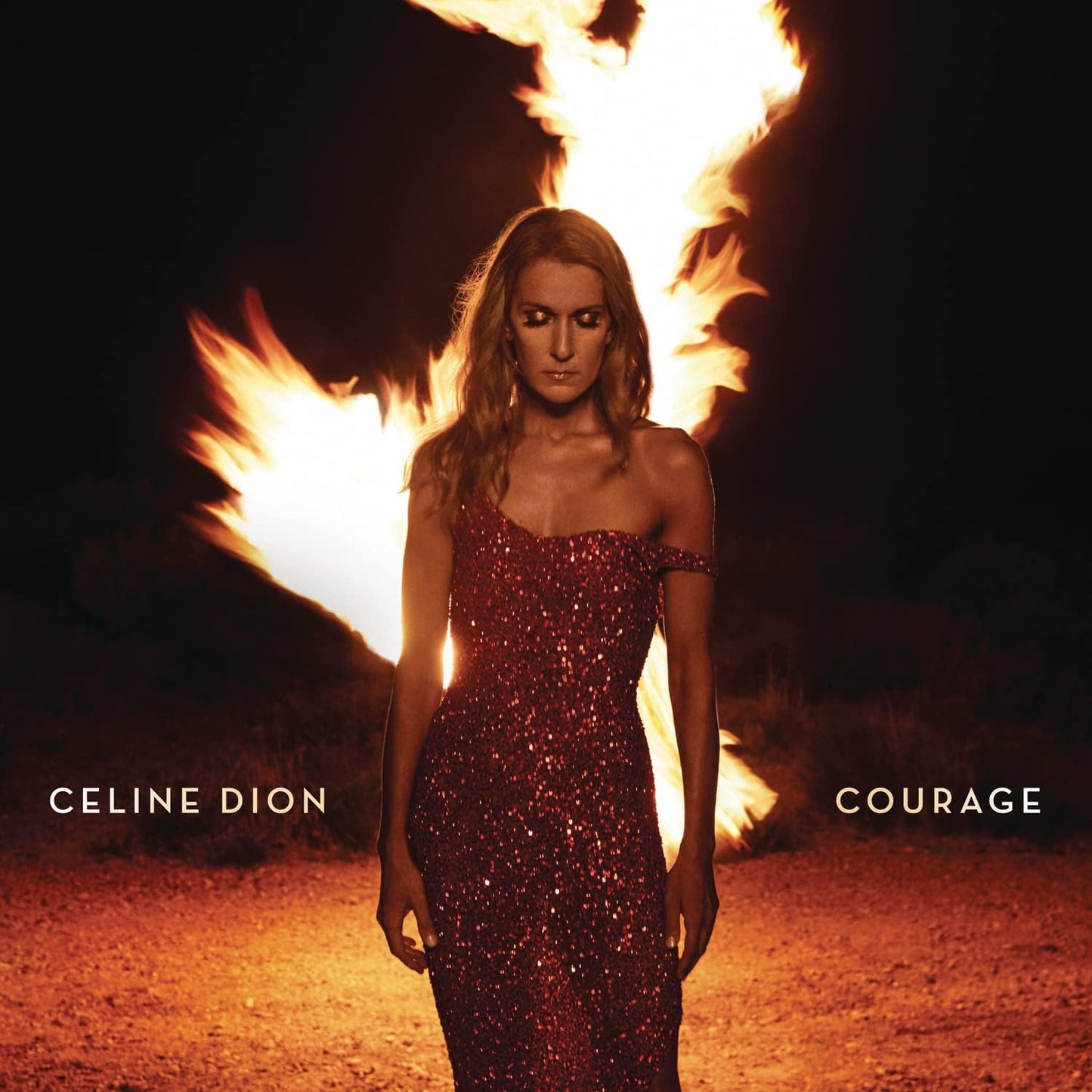 Céline Dion Courage Color vinyl, 12" vinyl sleeve-jacket